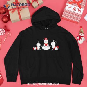 yoga snow poses funny christmas shirt hoodie