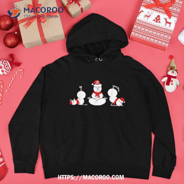 Yoga Snow Poses Funny Christmas Shirt