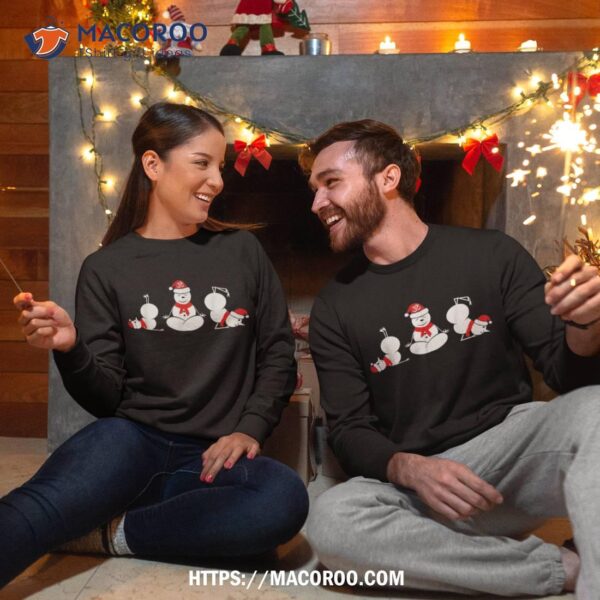 Yoga Snow Poses Funny Christmas Shirt