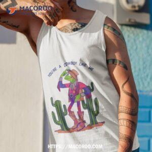 you re a cowboy like me kermit angelica s version empty background version shirt tank top 1