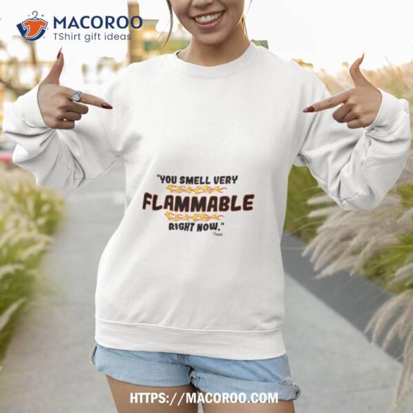 You Smell Very Flammable Right Now Shirt