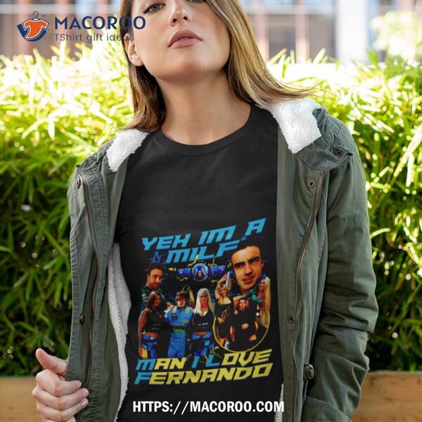 Zarga Apparel Fernando Alonso Milf Meme Tee Shirt