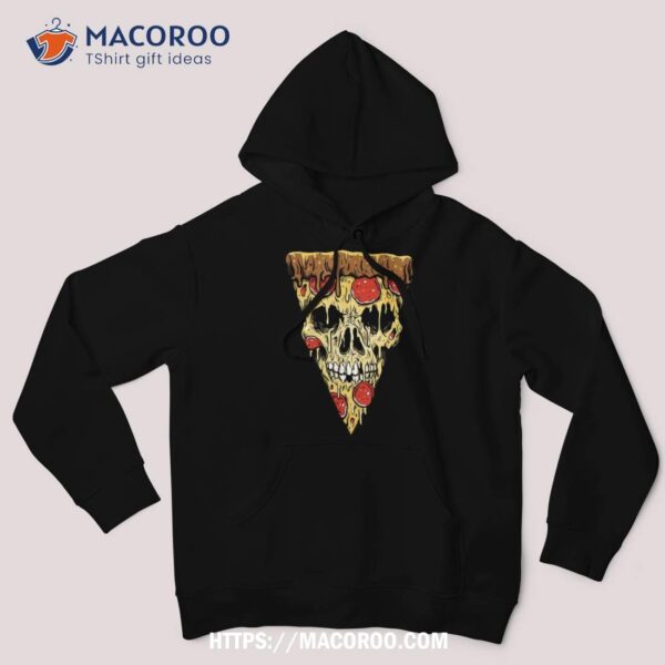 Zombie Skull Pizza Funny Halloween Costume Boys Shirt