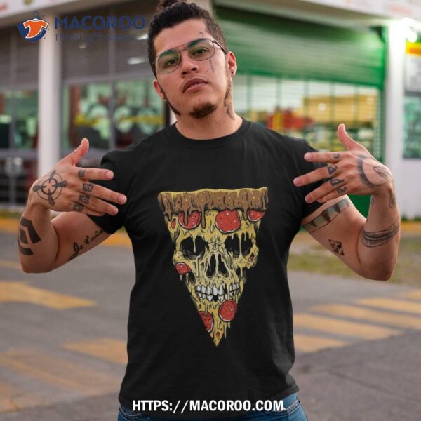 Zombie Skull Pizza Funny Halloween Costume Boys Shirt