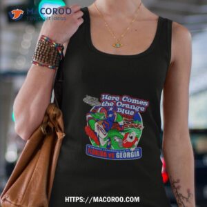 10 28 2023 jacksonville florida florida gators vs georgia bulldogs here comes the orange and blue shirt tank top 4