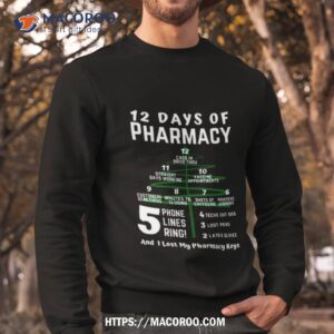 12 days of pharmacy 2023 shirt sweatshirt