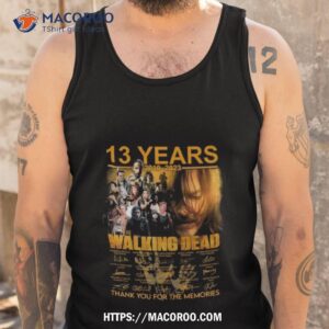 13 years 2010 2023 the walking dead signature thank you for the memories signatures t shirt tank top