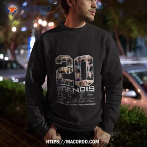 20 years of 2003 2023 ncis signature thank you for the memories shirt sweatshirt 1