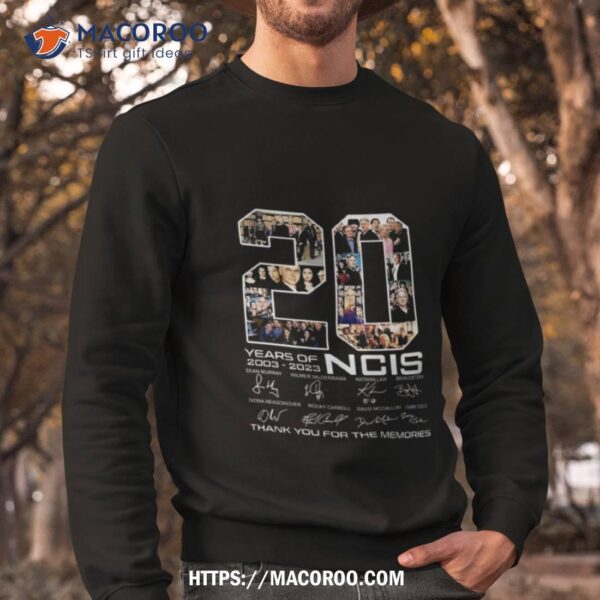 20 Years Of 2003 2023 Ncis Signature Thank You For The Memories Shirt