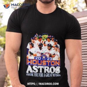2023 Houston Astros Thank You For A Great Season Shirt