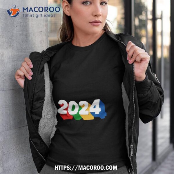 2024 Colorful Happy New Year Shirt