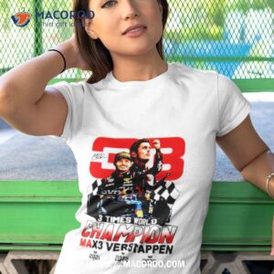 3 times world champion max3 verstappen 33 shirt tshirt 1