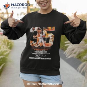 35 brandon crawford san francisco giants 2011 2023 thank you for the memories signature t shirt sweatshirt 1