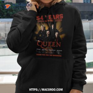 54 years 1970 2024 queen thank you for the memories signatures t shirt hoodie 2