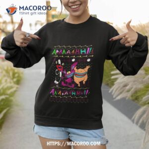 aaahh real monsters christmas scary fun shirt sweatshirt 1