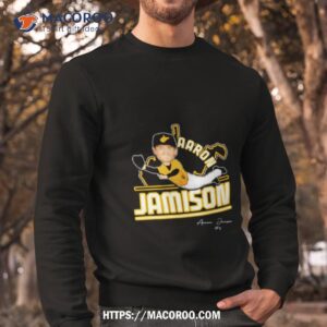 aaron jamison west virginia university cartoon 2023 shirt sweatshirt