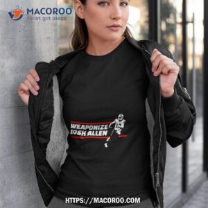 aaron quinn weaponize josh allen shirt tshirt 3