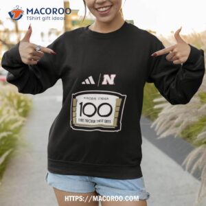 adidas scarlet nebraska huskers memorial stadium 100th anniversary sideline strategy fresh t shirt sweatshirt