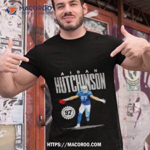 aidan hutchinson detroit card football shirt tshirt 1