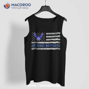 air force boyfriend with american flag gift for veteran day shirt tank top