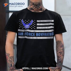 Air Force Boyfriend With American Flag Gift For Veteran Day Shirt