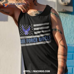 air force uncle with american flag gift for veteran day shirt tank top 1