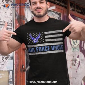 air force uncle with american flag gift for veteran day shirt tshirt 1