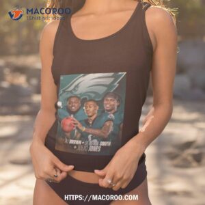 aj brown devonta smith and julio jones fly eagles fly shirt tank top 1