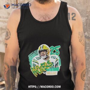 aj dillon football paper green bay packers t shirt tank top