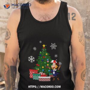 albert the fifth musketeer around the christmas tree shirt tank top