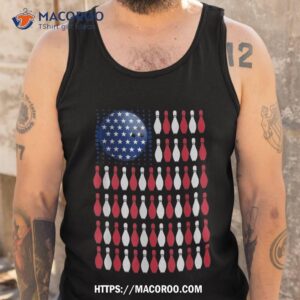 american flag bowling shirt bowler gifts for team tank top