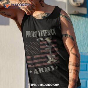 american flag proud veteran of the army usa veterans day shirt tank top 1