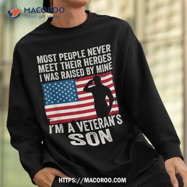 American Proud Veteran Son Veterans Day Memorial Shirt