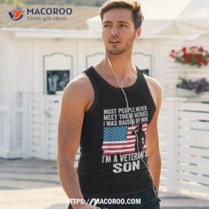 american proud veteran son veterans day memorial shirt tank top