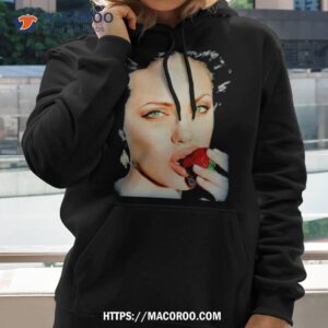 angelina jolie bite strawberry shirt hoodie 2