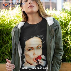 Angelina Jolie Bite Strawberry Shirt