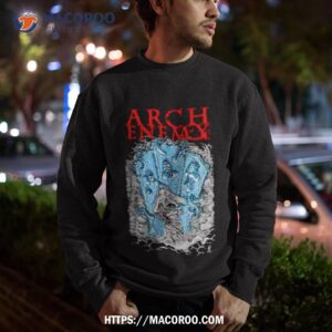 arch enemy house of mirrors blue shirt sweatshirt