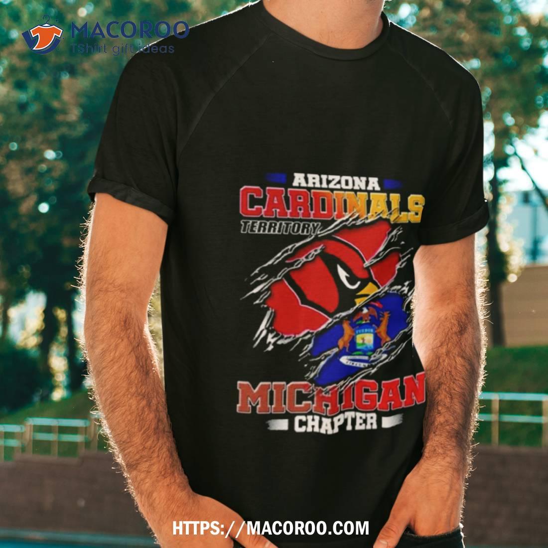 Arizona Cardinals Territory Michigan Chapter T Shirt Arizona Cardinals Territory Michigan Chapter T Shirt