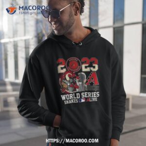 Arizona Diamondbacks 2023 D Backs World Series Snakes Alive Mascot Shirt 1 arizona diamondbacks 2023 d backs world series snakes alive mascot shirt hoodie 1