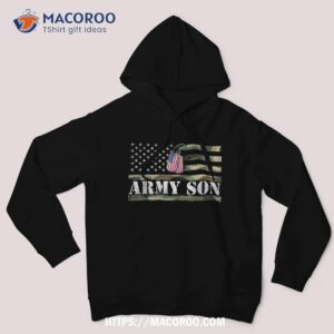 Army Son With American Flag Camo Gift For Veteran Day Shirt