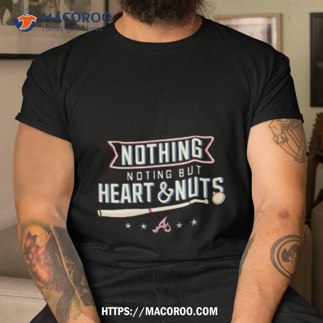 Awesome atlanta Braves Heart Nuts 2023 Postseason shirt, hoodie