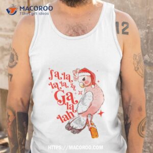 australian funny christmas holidays cute galah bird falala shirt tank top
