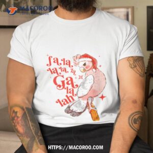australian funny christmas holidays cute galah bird falala shirt tshirt