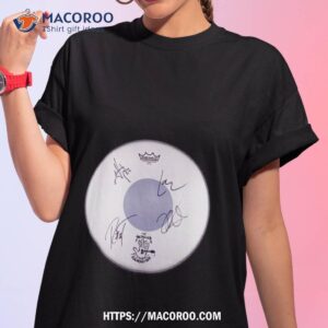 Awmh Branded Drumhead Helping Hands Concert All 4 Member Signatures Of Metallica T Shirt