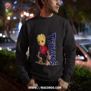 baby groot houston texans logo t shirt sweatshirt