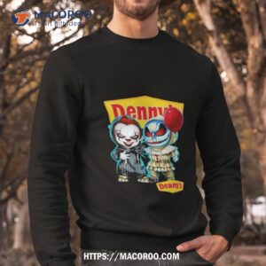 Baby Jack Skellington And Baby Pennywise Denny’s Halloween Shirt 2 baby jack skellington and baby pennywise denny s halloween shirt sweatshirt