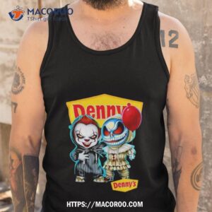 Baby Jack Skellington And Baby Pennywise Denny’s Halloween Shirt 3 baby jack skellington and baby pennywise denny s halloween shirt tank top