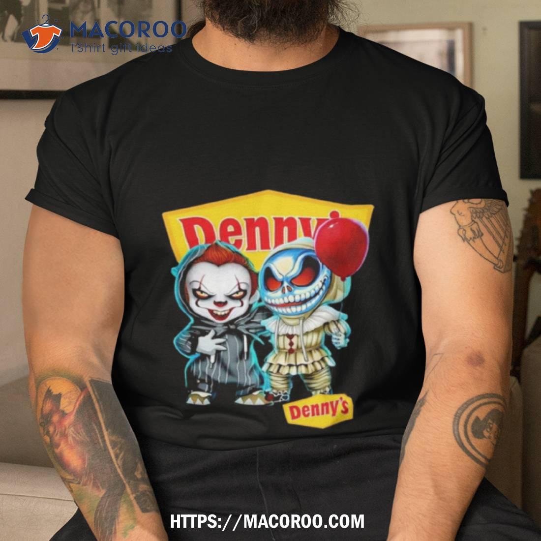 Baby Jack Skellington And Baby Pennywise Denny’s Halloween Shirt Baby Jack Skellington And Baby Pennywise Denny’s Halloween Shirt