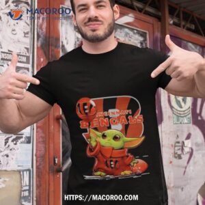 Baby Yoda Balloon Cincinnati Bengals T Shirt