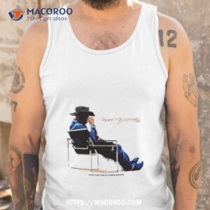 bad bunny sitting cowboy shirt tank top